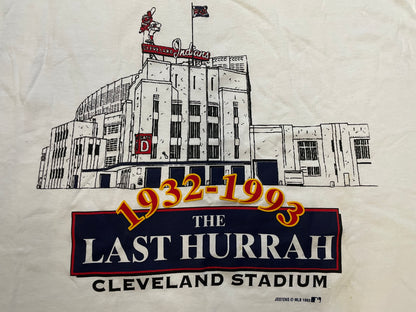 Vintage 1990s The Last Hurrah Cleveland stadium MLB tee