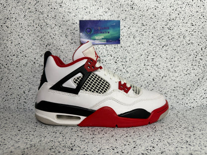 Jordan 4 Fire Red 5 Youth/6.5 Women “Preowned”