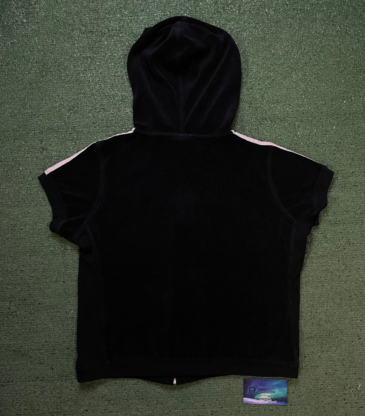 Harley Davidson sleeveless black & orange hoodie
