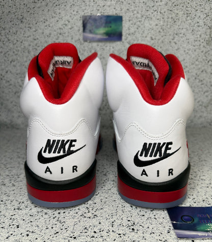 Jordan 5 Fire Red 10.5 Men/12 Women “Preowned”