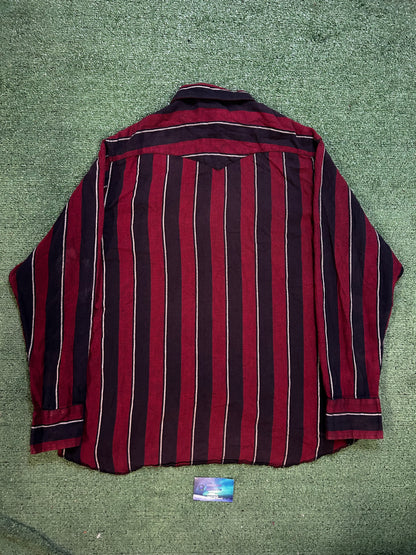 Vintage 1990s wrangler pearl snap button up