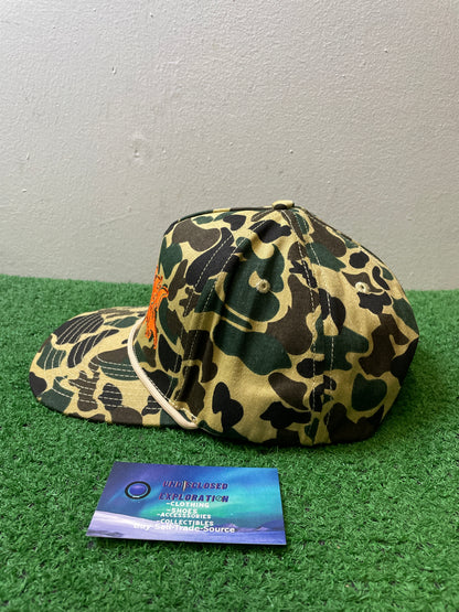 Duck camo orange embroidered hat