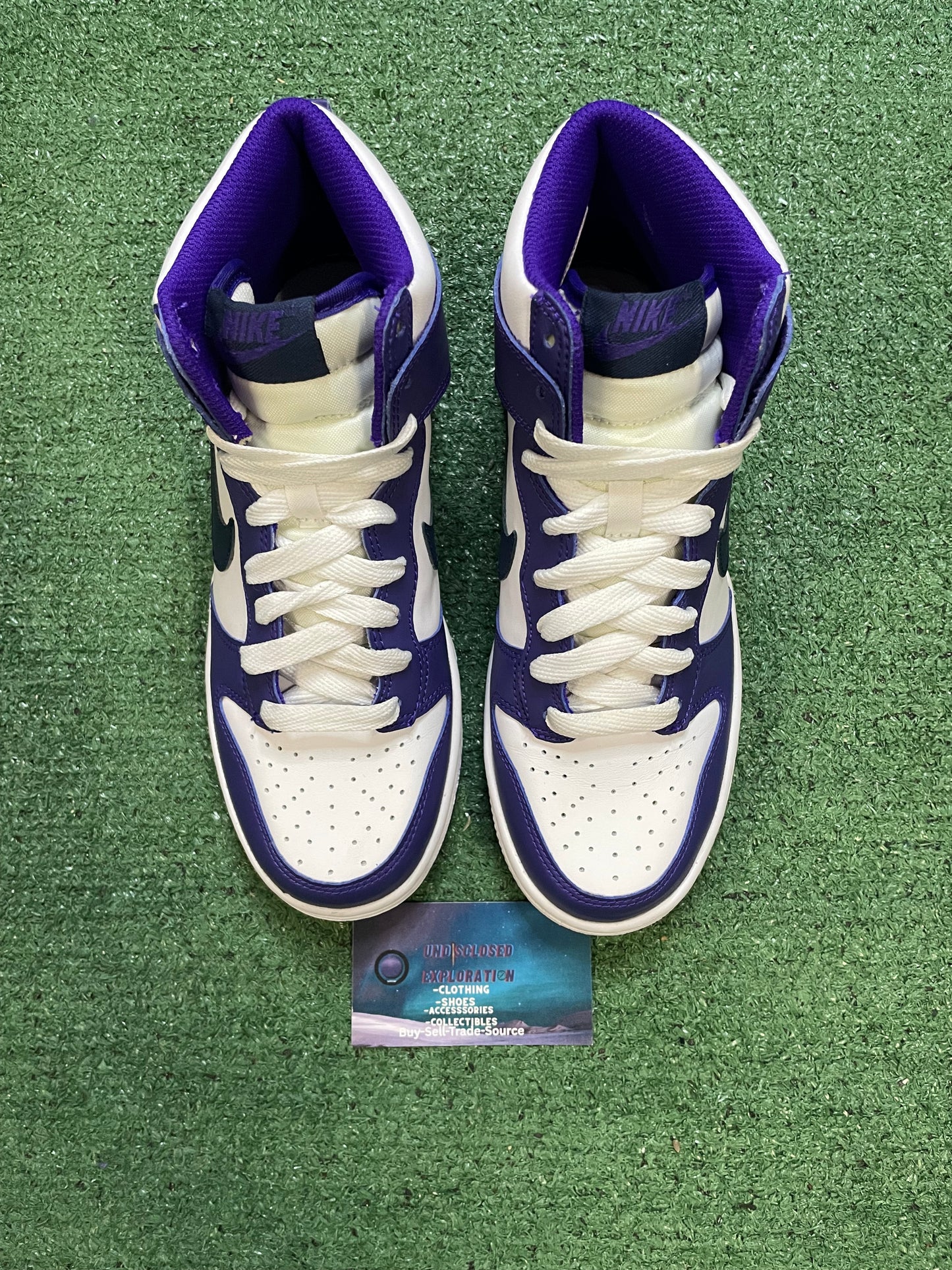 Nike dunk high midnight navy size 5.5youth/7women