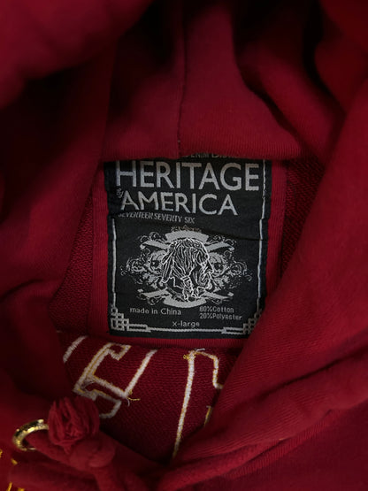 Heritage America worldwide patch hoodie