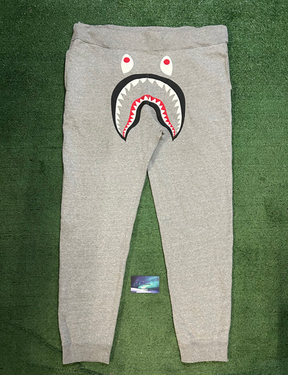 Bape grey shark sweatpants