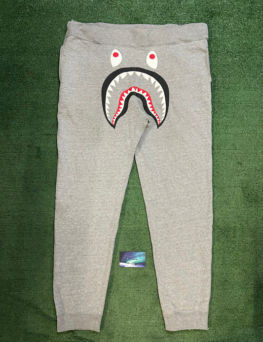 Bape grey shark sweatpants