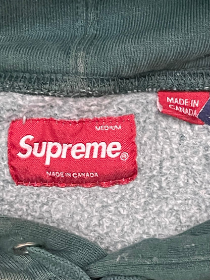 Supreme Overdyed S Logo Hoodie Teal