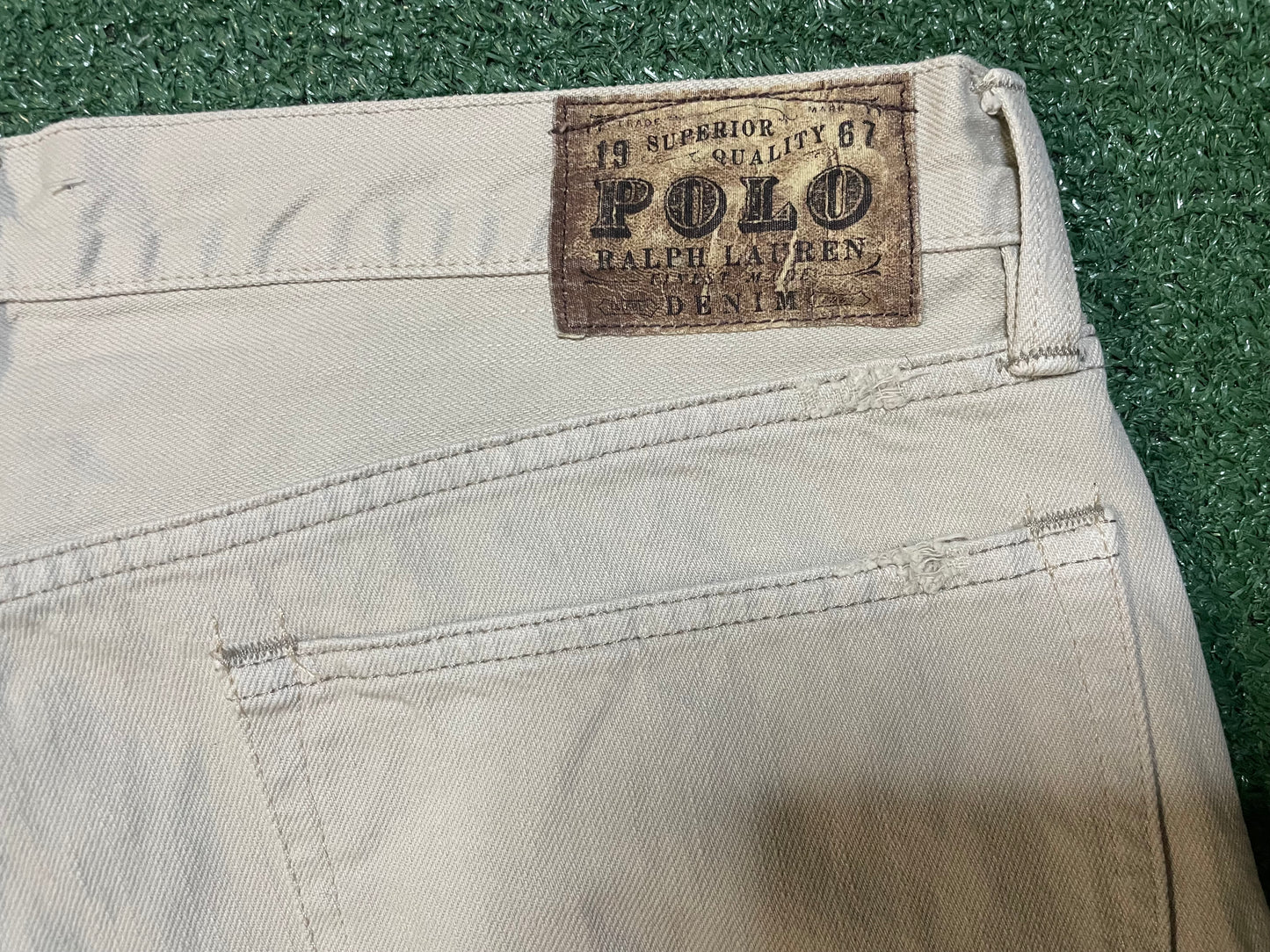 Vintage Polo Ralph Lauren beige denim jeans