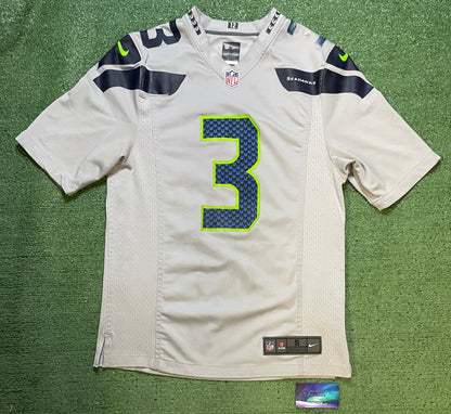 Nike Seattle Seahawks Russell Wilson #3 grey jersey