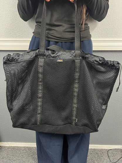 Supreme mesh tote bag black