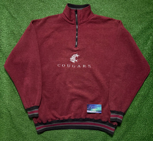 Vintage Washington State Cougars Quarter Zip Fleece