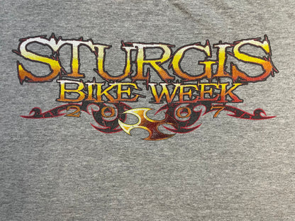 Vintage 2000s Sturgis Bike week grey tee