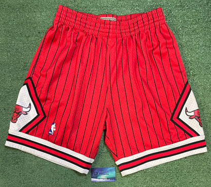 Chicago Bulls Mitchell & ness pinstripe shorts
