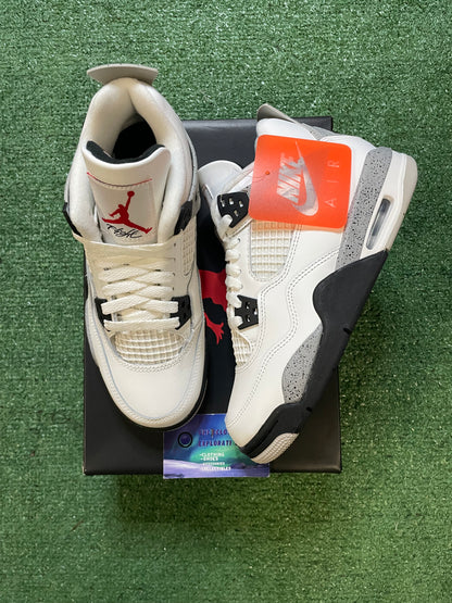 Air Jordan 4 white cement 2025