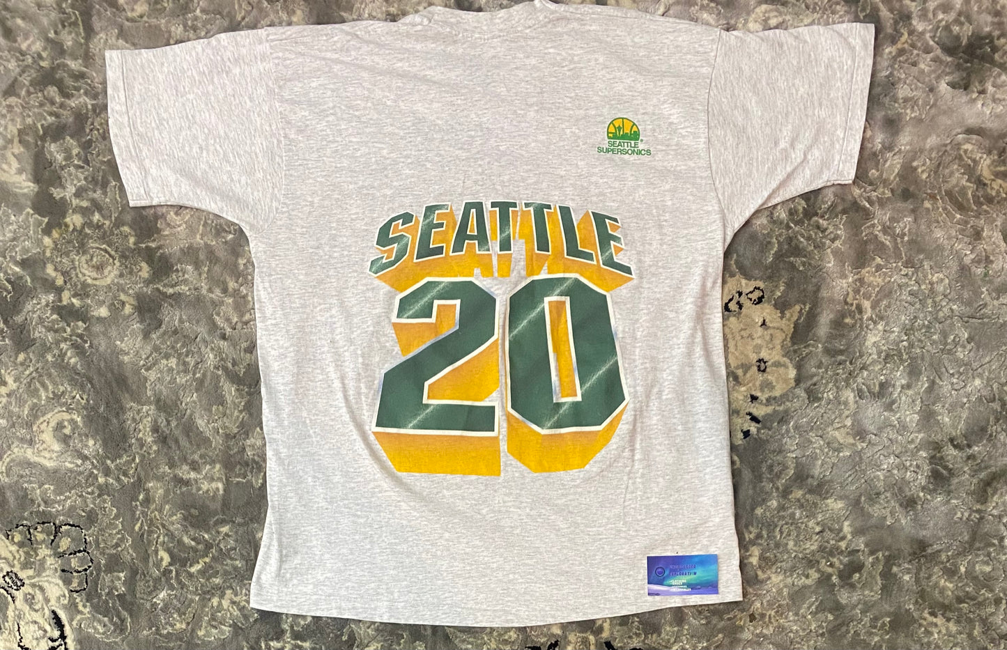 Vintage Seattle SuperSonics Gary Payton Number Shirt