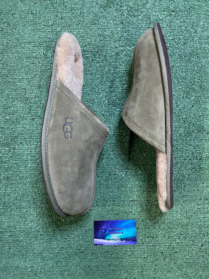 UGG olive green scuff slippers