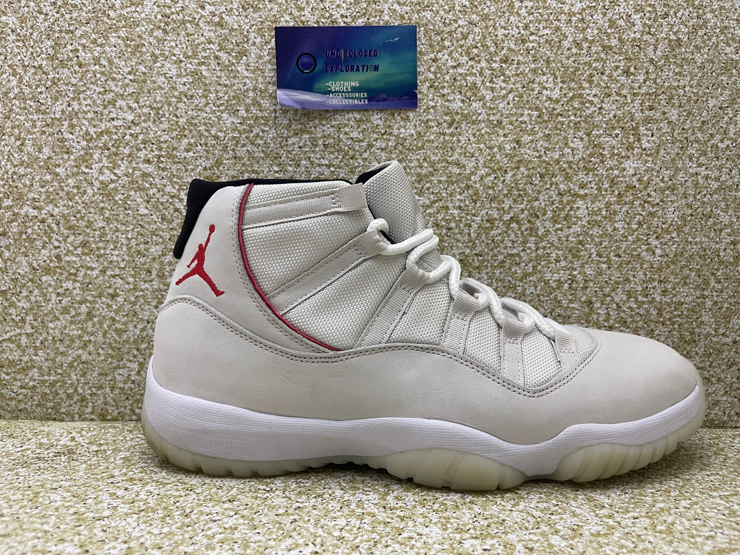 Jordan 11 Platinum Tint 11 Men/12.5 Women “Preowned”