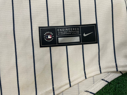 New York Yankees pinstripe white and navy jersey