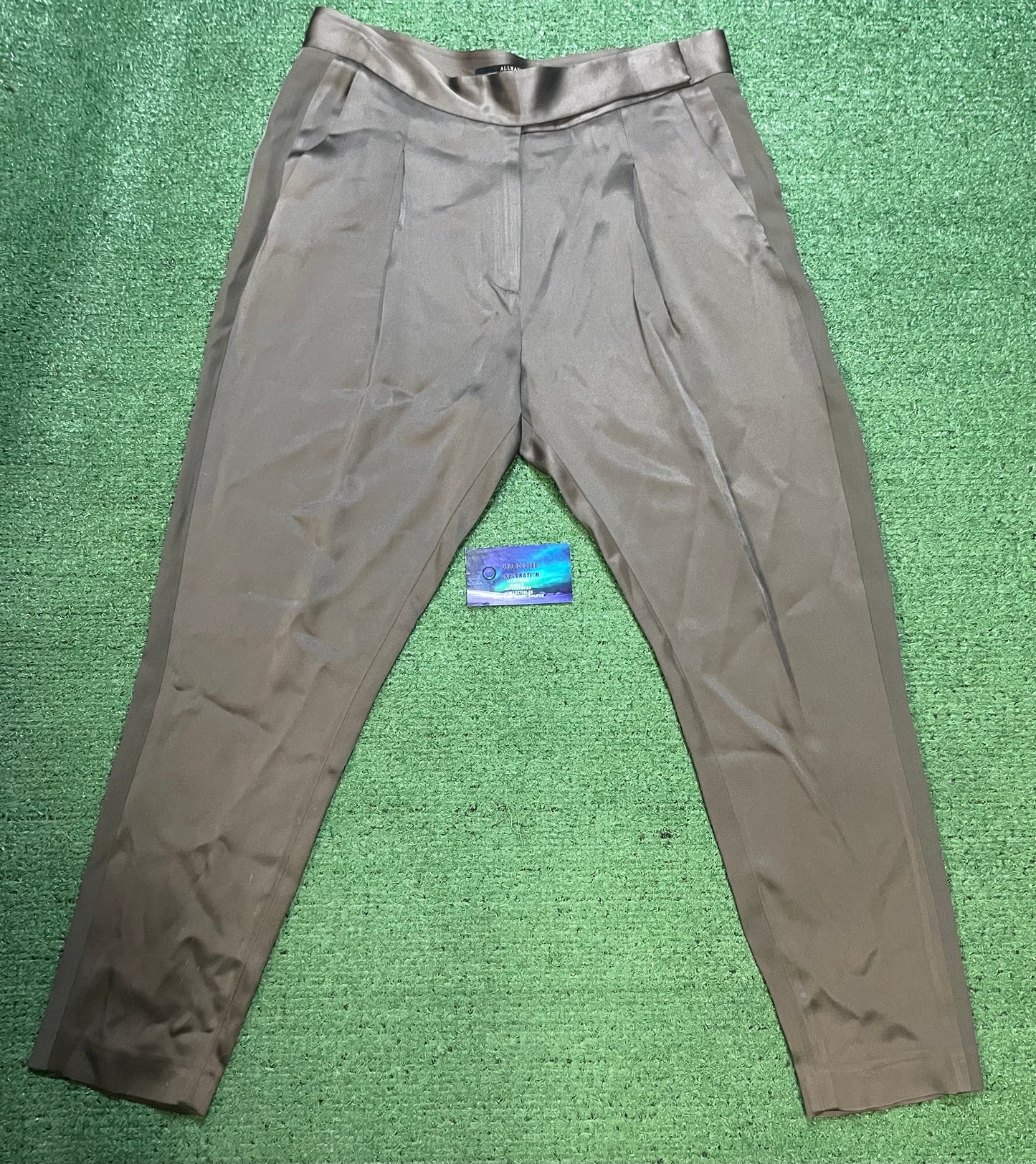 All saints satin trousers
