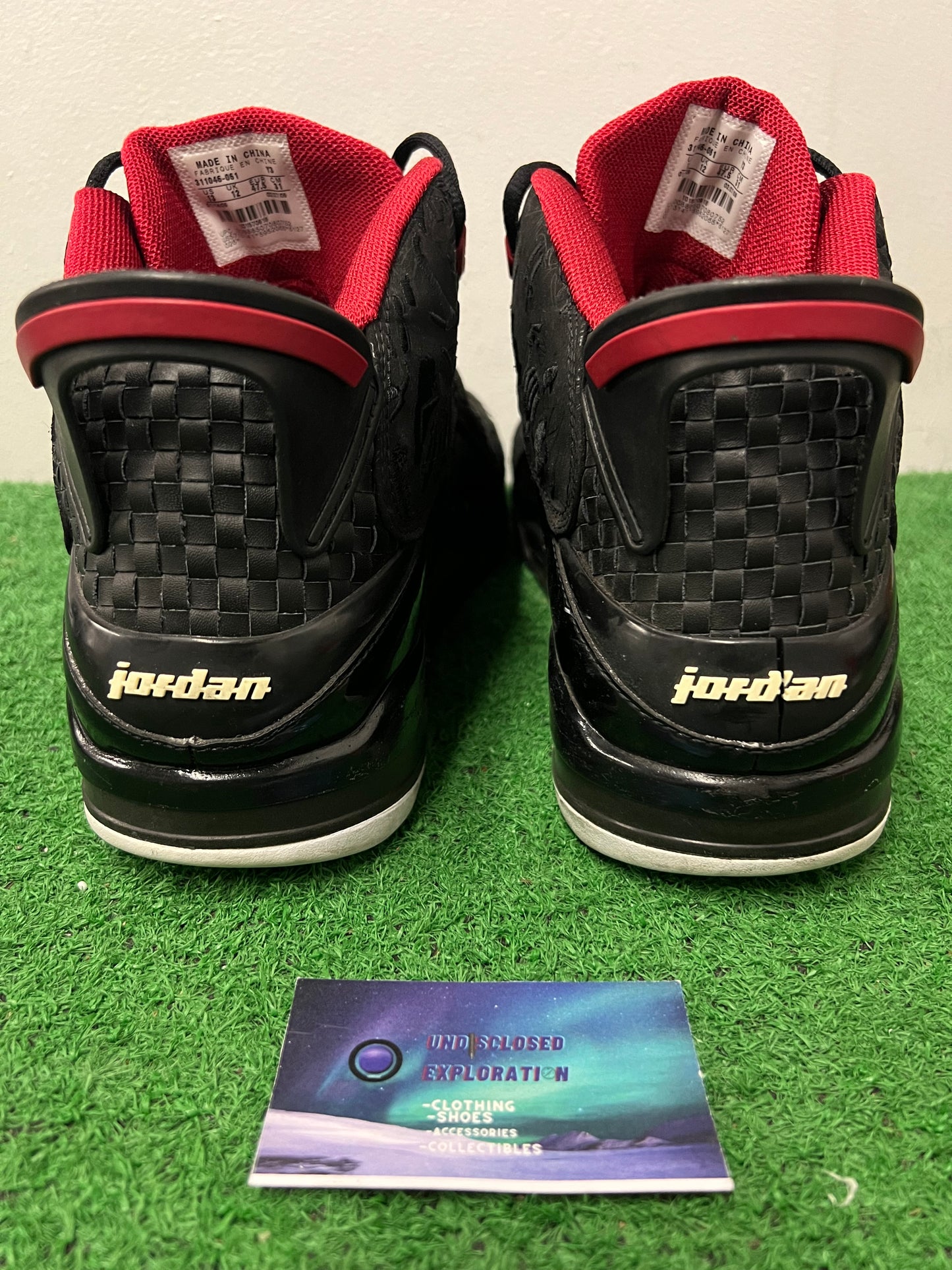 Jordan dub zero varsity red size 13men/14.5women