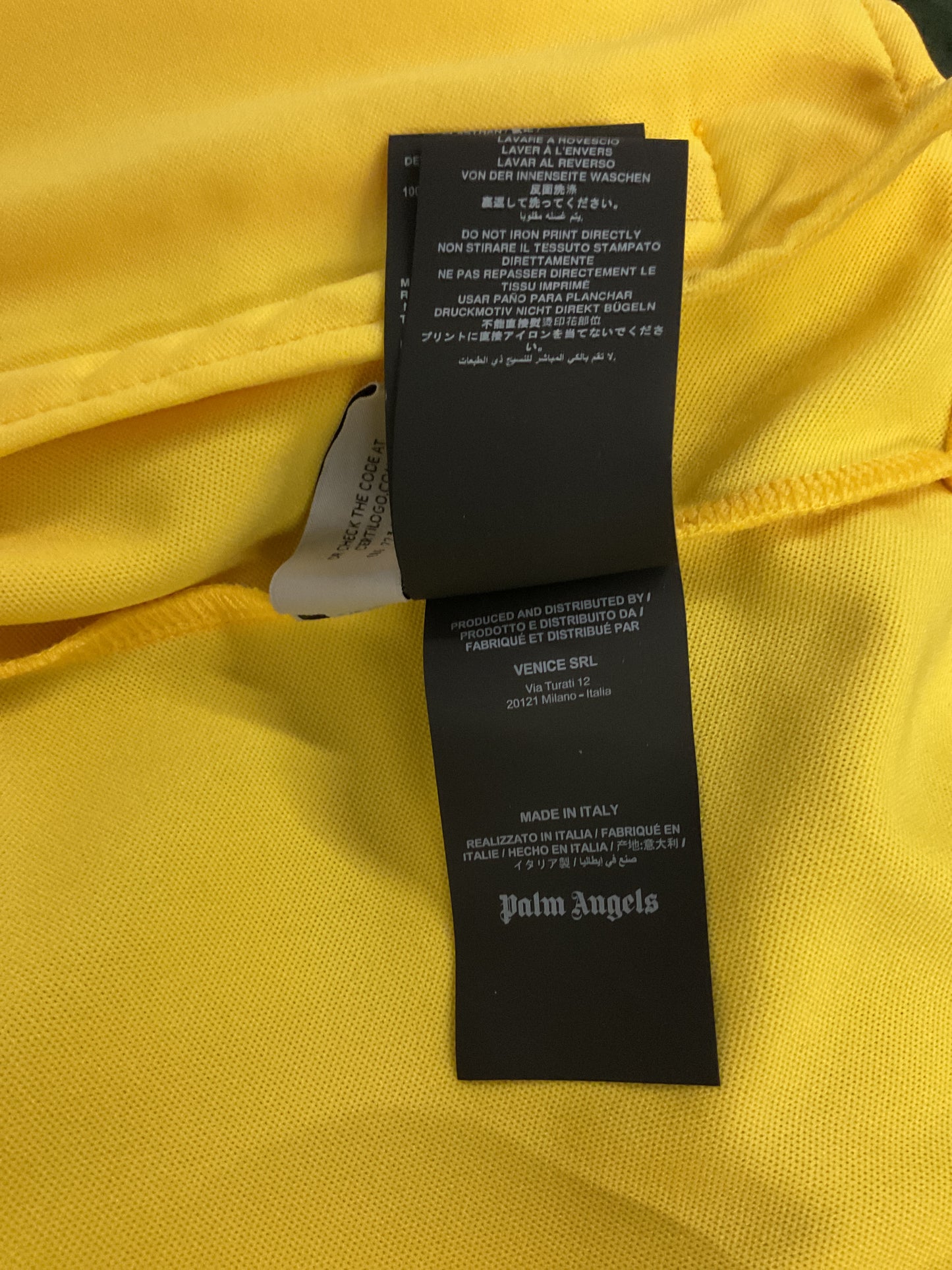 Palm Angels Yellow Classic Track Jacket