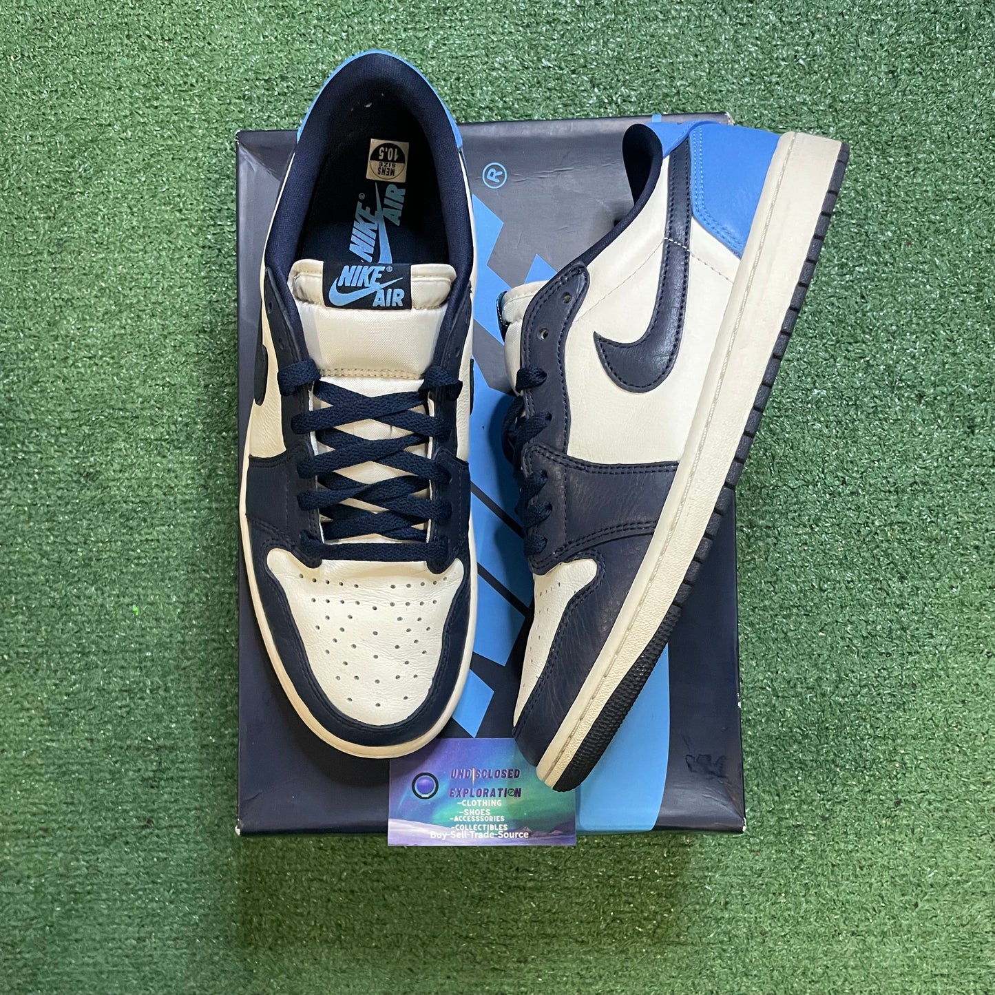 Air Jordan 1 Low obsidian size 10.5men/12women