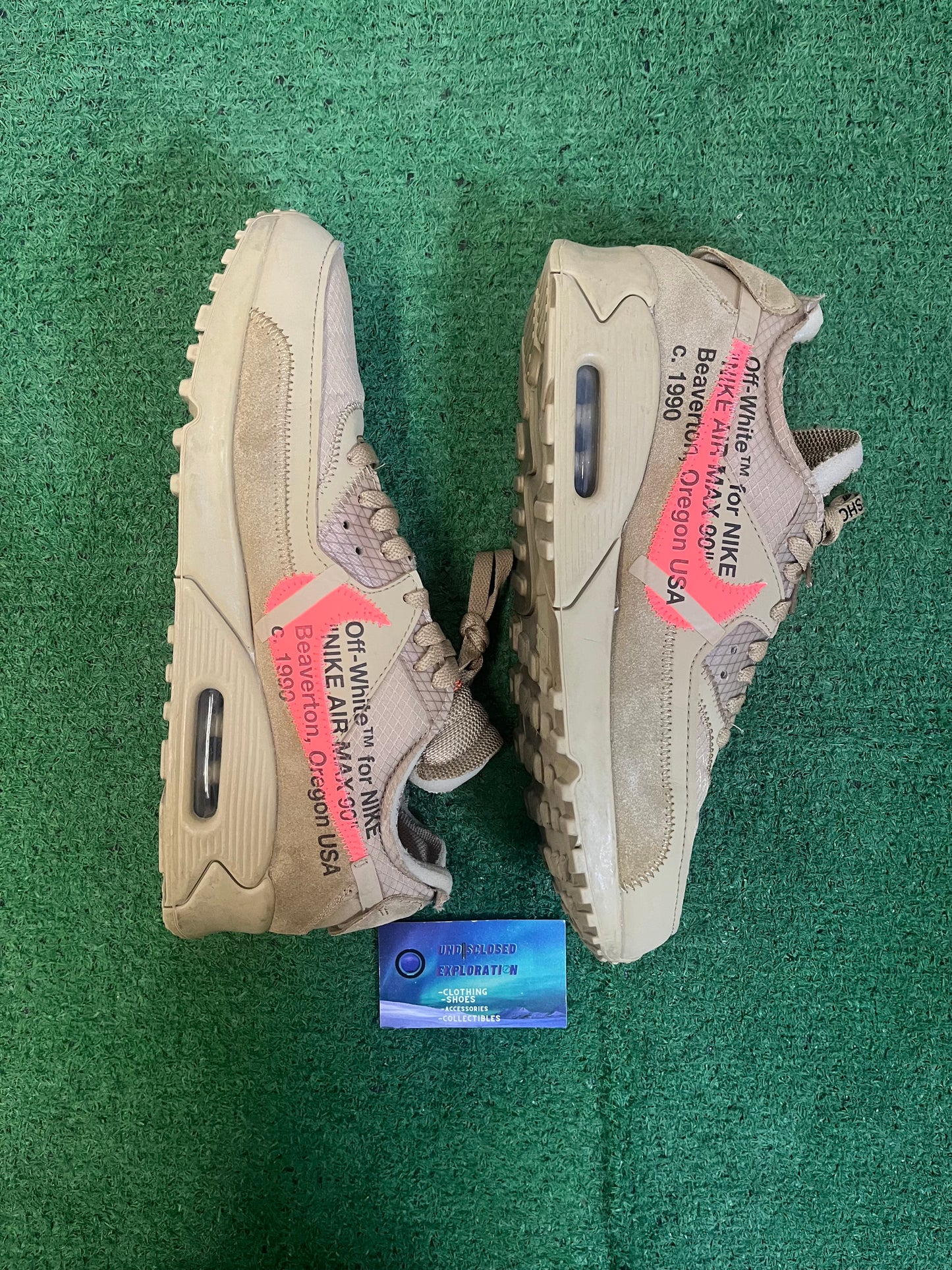 Nike off white air max 90 dessert ore size 10.5men/12women