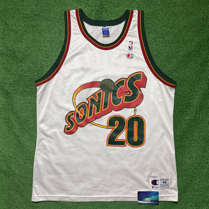 Vintage Seattle SuperSonics Gary Payton Jersey Champion