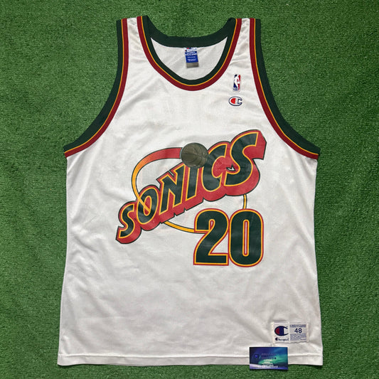 Vintage Seattle SuperSonics Gary Payton Jersey Champion