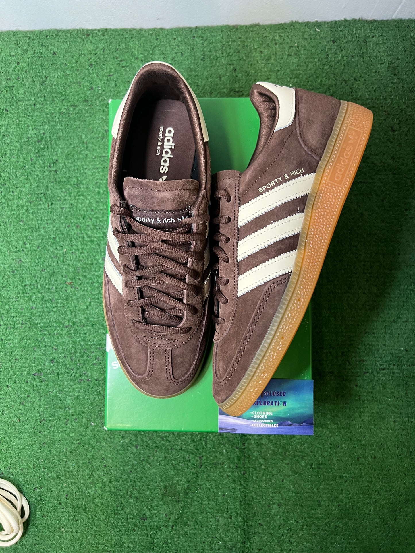 Adidas handball spezial sporty rich brown size 8men/9.5women