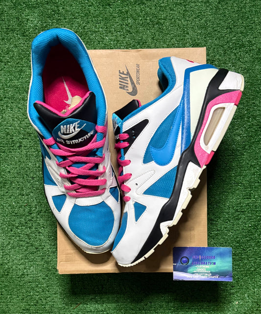 Nike Air Structure Triax 91 Vivid Pink 11.5 Men/ 13 Women “Preowned”