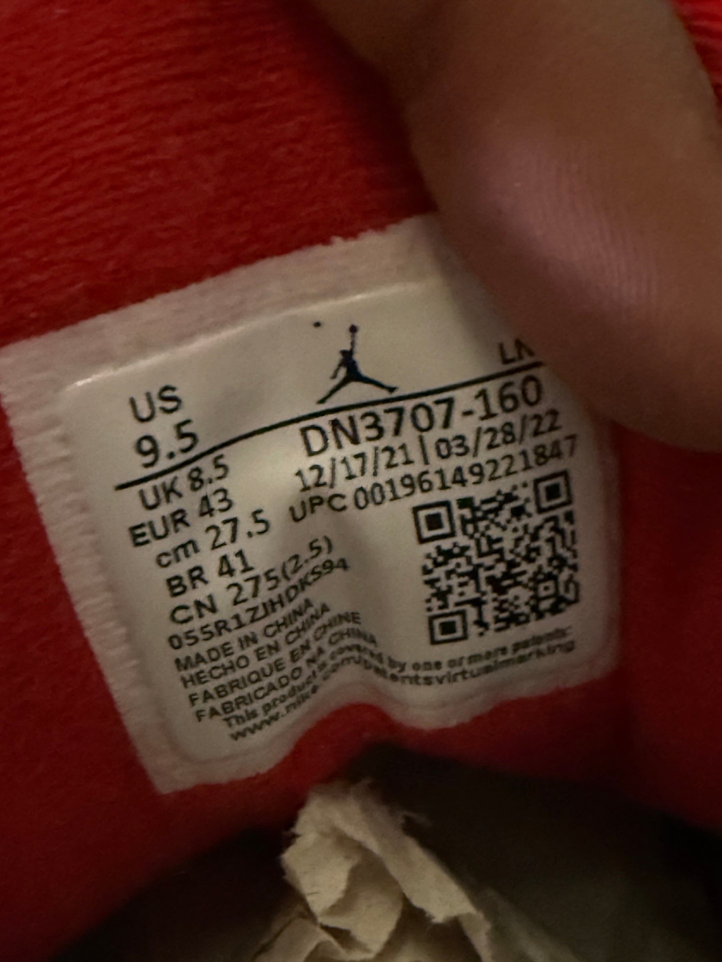 Jordan 3 Fire Red