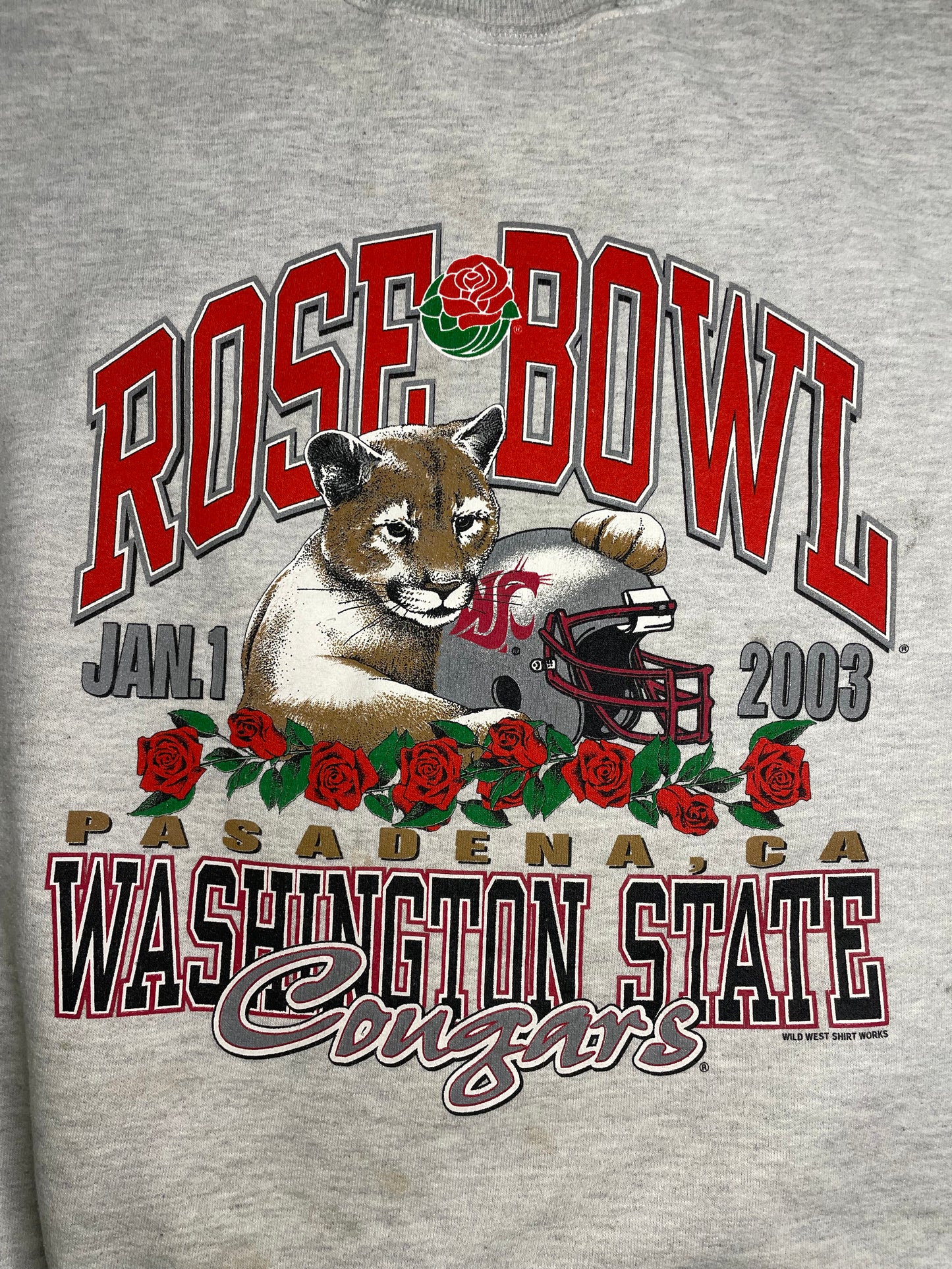 Vintage 2000s Rose Bowl Washington state university wsu crewneck