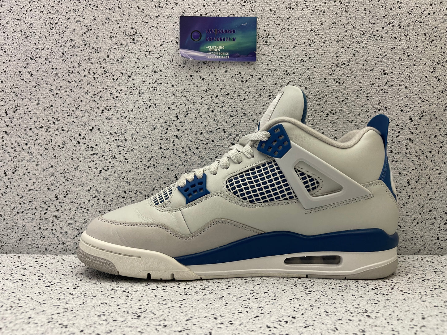 Jordan 4 Military Blue 10.5 Men/12 Women “Preowned”