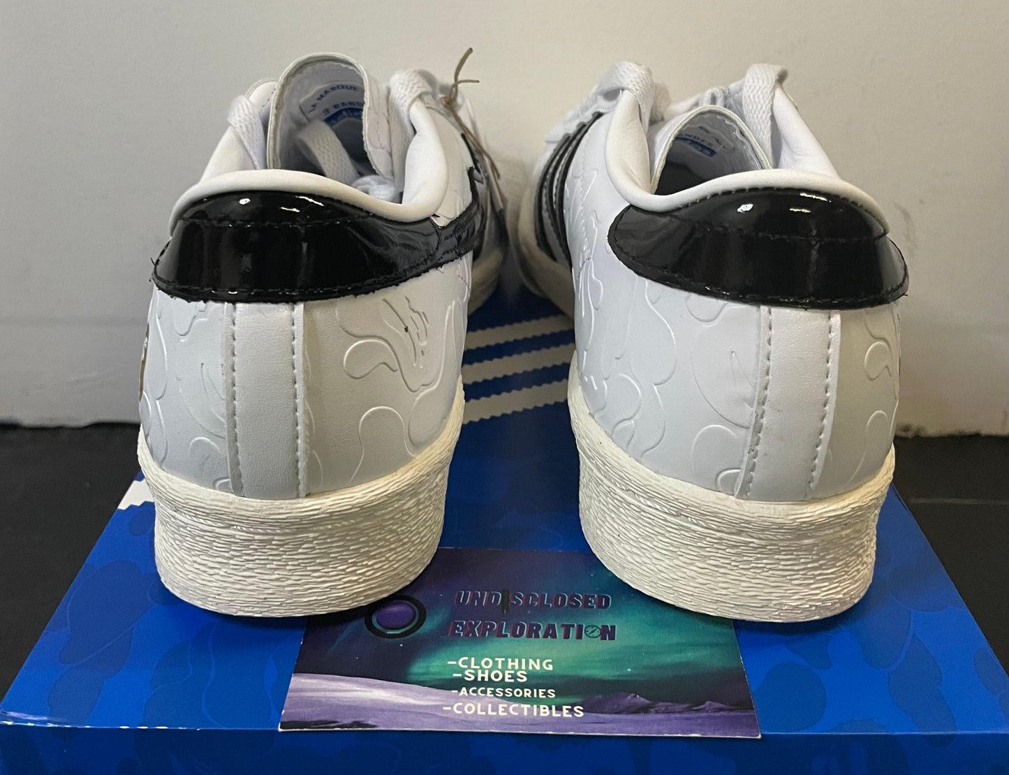 Adidas Superstar vintage white black X Bape