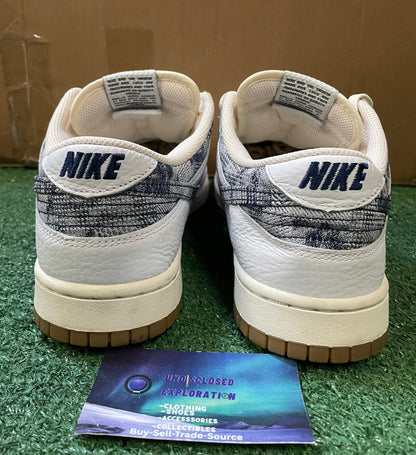 Nike Dunk low washed denim size 9.5men/11women
