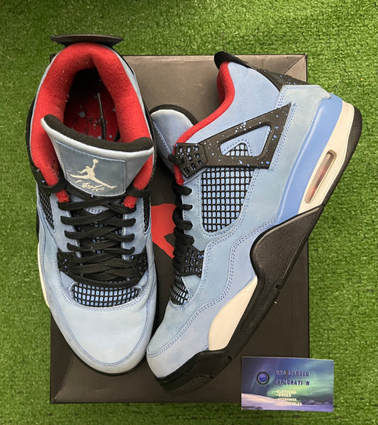 Jordan 4 Travis Scott Cactus Jack 11 Men/12.5 Women “Preowned”