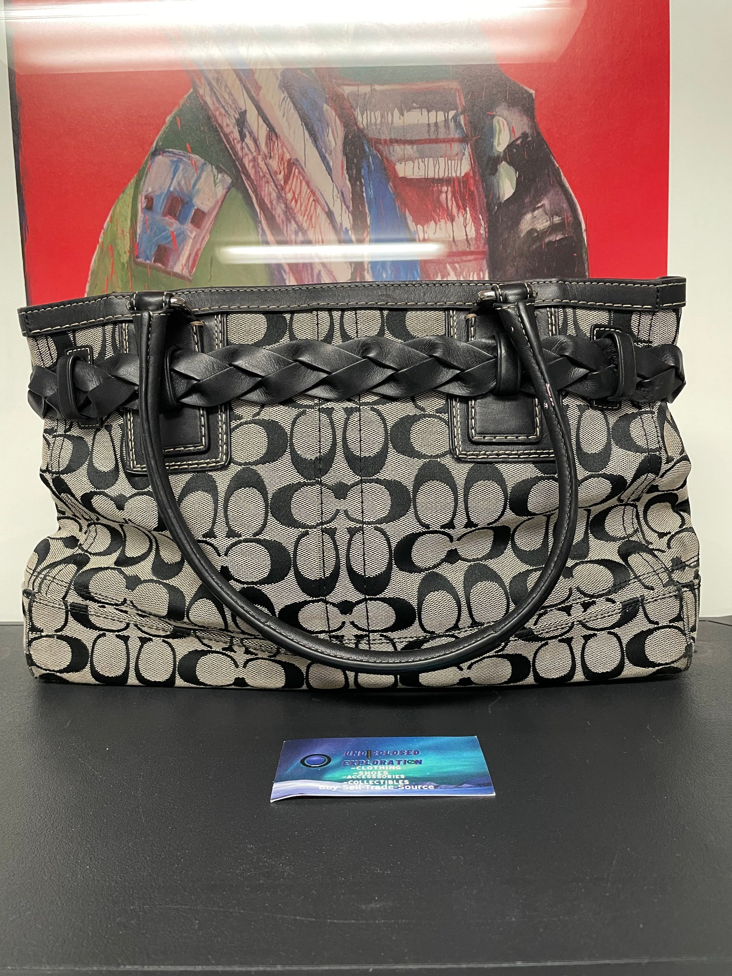 COACH Hampton Siganture shoulder bag