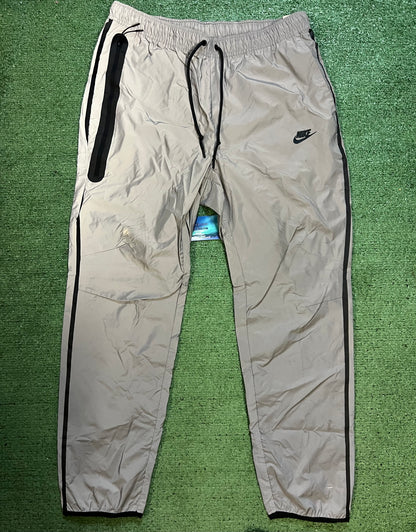 Nike tech woven reflective silver flash pants