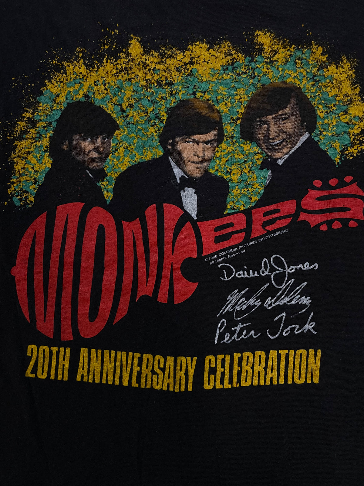 vintage 1986 The Monkees 20th Anniversary Tour tee