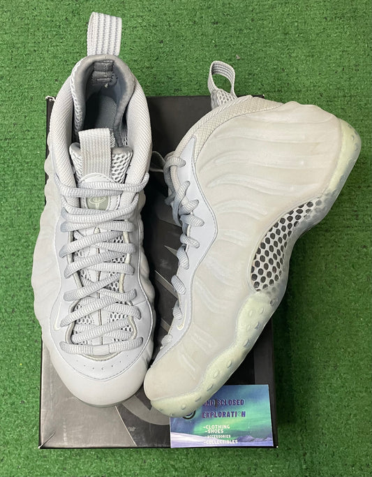 Nike foamposite wolf grey suede
