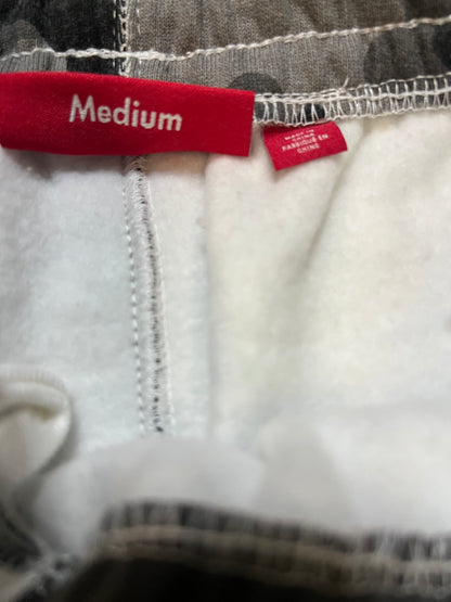 Supreme snow camo satin applique sweatpants