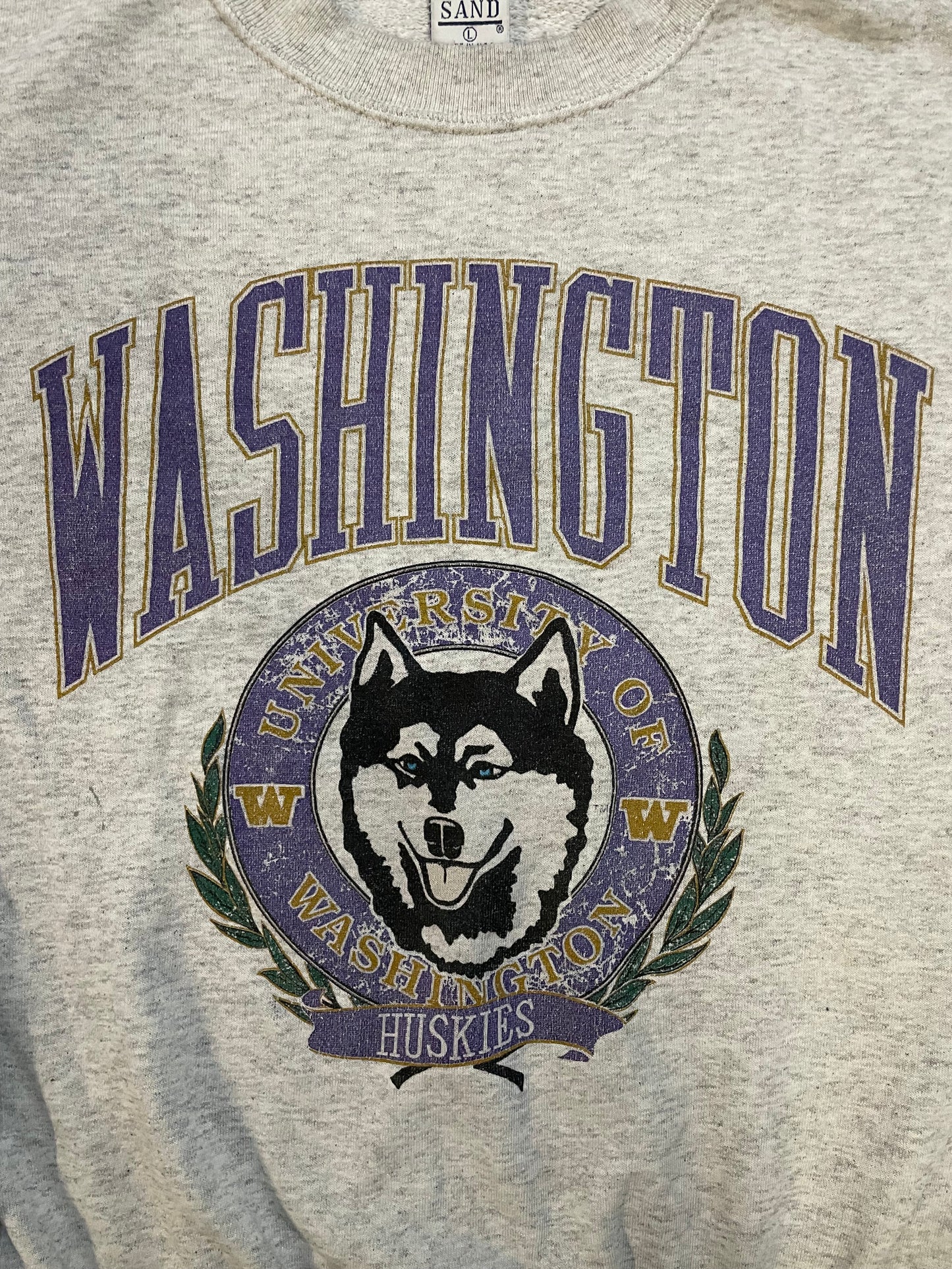 Vintage 1990s university of Washington UW Huskies Crewneck