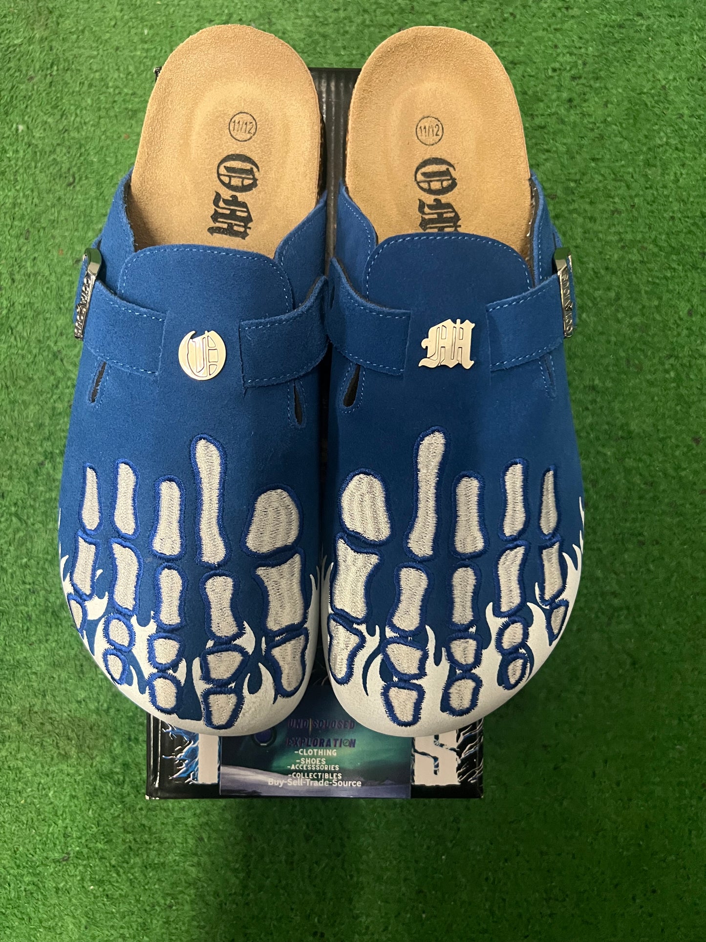 OMNEWYORK Octavious marks sub zero blue clogs size 11men/12.5women