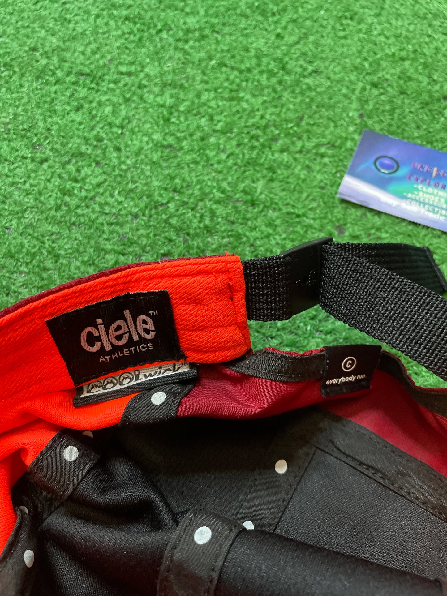 Ciele GoCap red orange black 5 panel hat