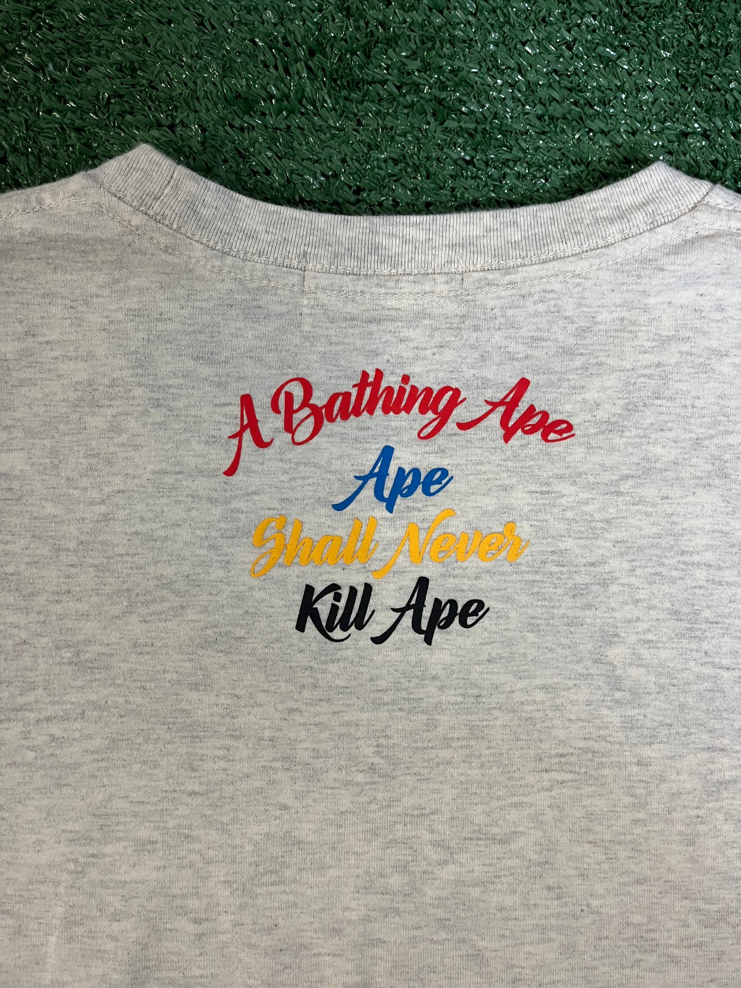 Bape A Bathing ape multicolor college tee