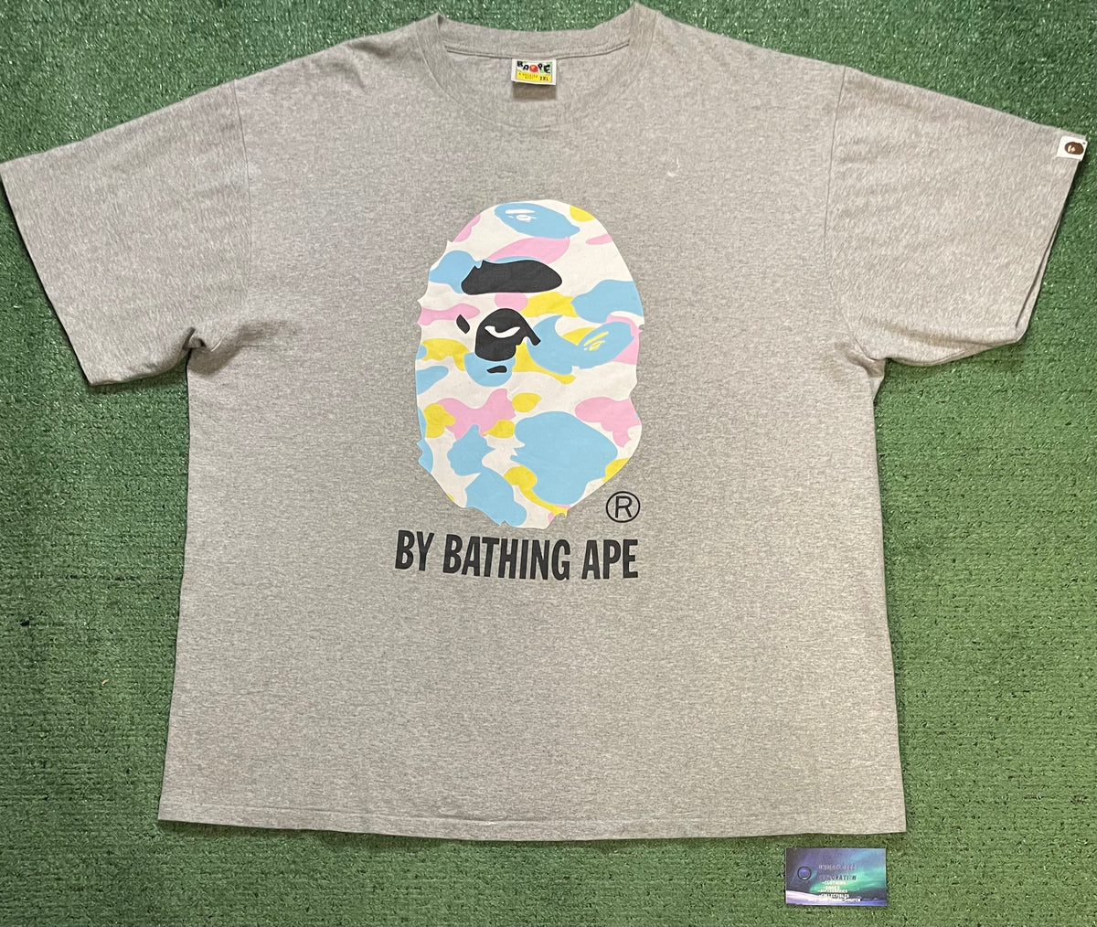 A Bathing Ape  Multi Camo Big Ape Head Tee