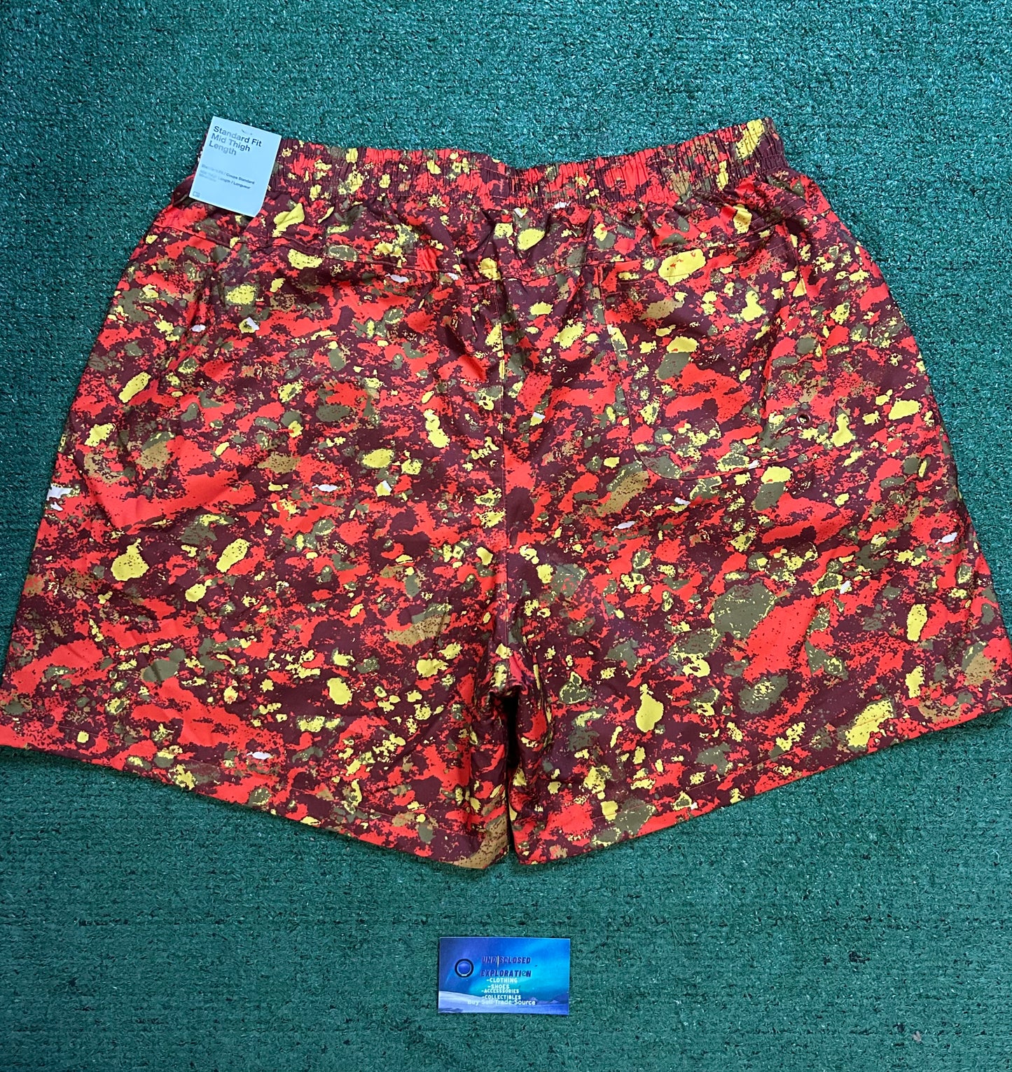 Nike woven orange trek divison shorts
