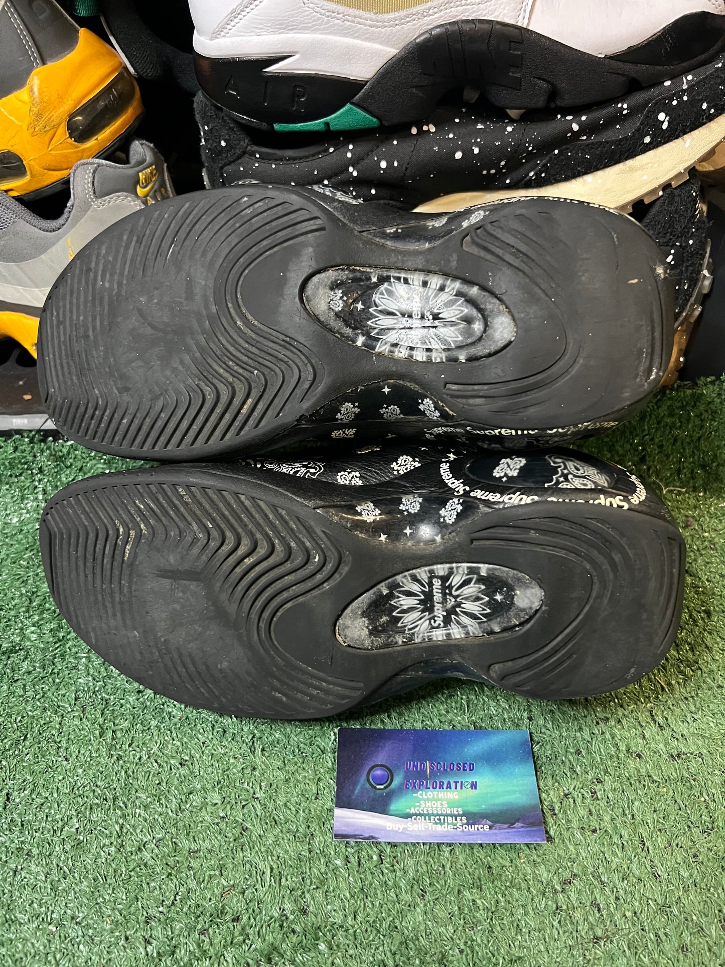 Nike air zoom flight 95 X supreme black paisley size 10.5men/12women