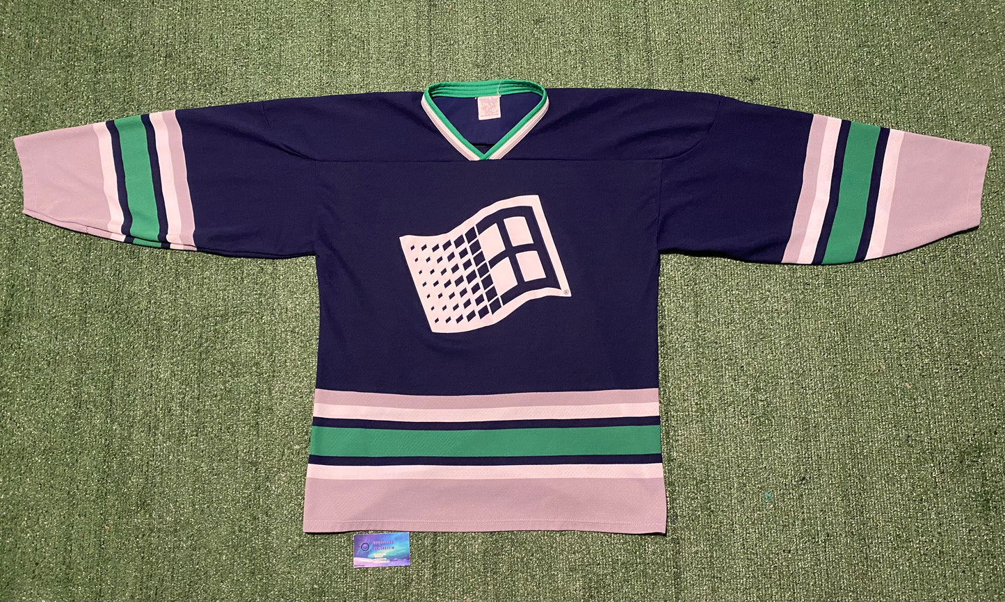 Rare vintage Windows 2000 Microsoft Hockey Challenge Kyle Lamb Jersey